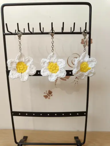 Porte-clé fleur